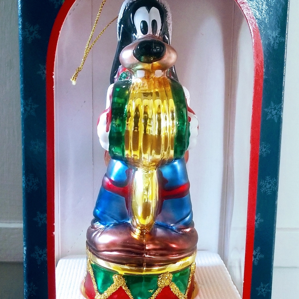 VTG Santa's Best Disney 1998 Goofy Holiday Ornament In Box